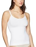 Arabella Women's Seamless Slimming Camisole Shapewear, White, X-Large