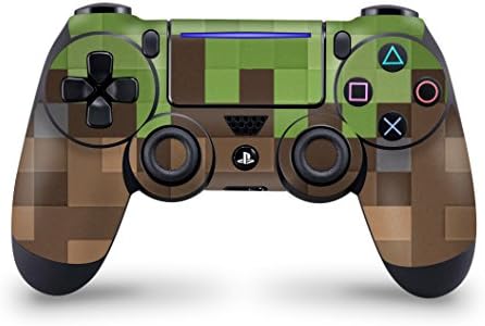 Playstation 4 Pro/Slim Controller Skin - Pixel Grass Block