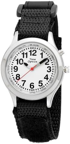 Youth (Kids) Talking Watch with Dual Voice/Alarm and Black Velcro Strap