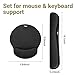 Mouse Pad, MAD GIGA Memory Foam Non Slip Mouse Pad and Keyboard Wrist Rest Support for Office, Computer, Laptop & Mac with Free Cleaning
