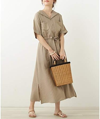 Amazon レイカズン Ray Cassin 胸ポケットワンピース ベージュ Free ワンピース チュニック 通販