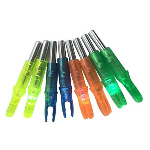 image for Cumtur Arrows and Parts,12PCS/Set Super Bright LED Luminous Arrow Nock