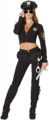 Sexy Cop Costume Adult Police Woman Halloween Fancy Dress