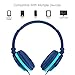 Puersit Kids Headphones Children Stereo Foldable Adjustable On Ear Headsets 3.5mm Jack iPad Cellphones Computer MP3/4 Tablet Kindle (Blue)thumb 2