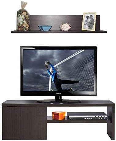 Stylespa Cove TV Unit with Wall Shelf (Bamboo)