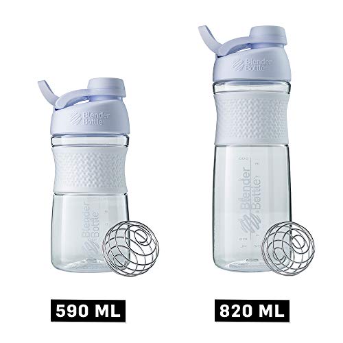 BlenderBottle SportMixer Twist Cap Tritan Grip Shaker Bottle, 28-Ounce, White - Thumbnail 7