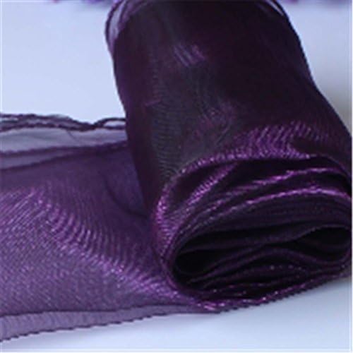 LingStar Premium Quality 30x275cm Sheer Organza Table Runner Wedding Party Home Decoration Dark Purple 1 pcs