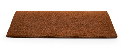 Camco 42911 RV Step Rug (Premium Wrap Around, 100% Polyester (22" x 23") - Brown)