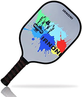 Graphite Composite Pickleball Paddle - IANONI Pickleball Racket with Graphite Face &amp; Polymer Honeycomb Core,Balanced Weight,Low Profile Edge,Meets USAPA Specifications