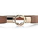 VOCHIC Womens Skinny Dress Belt for Ladies Fashion Elastic Waist Band Belts Gold Buckle
