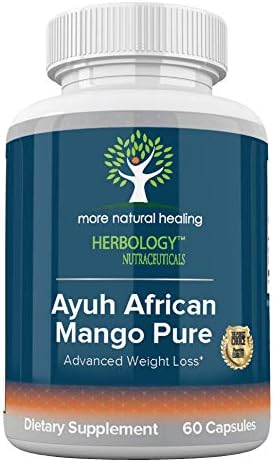 Ayuh African Mango Pure – Maximum Strength for Fast Weight Loss Management, 100% Fat Burner – 500 mg