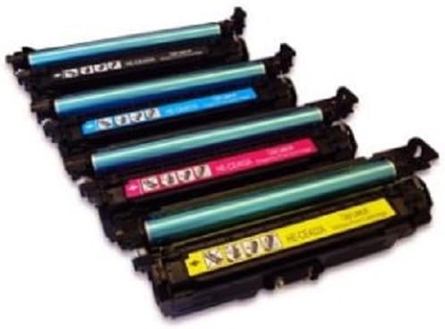 Set of 4 For HP toner cartridges, 508A CF360A black, CF361A cyan, CF362A yellow, CF363A magenta