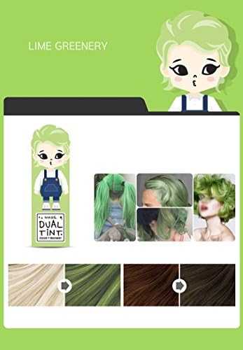 Masil Dual Tint Hair Color + Treatment Dye (50ml 1.69 oz) (Lime Greenery)