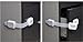 MorTime Adjustable Child Safety Locks Latches Straps to Baby Proof Cabinets, Drawers, Appliances, Toilet Seat, Fridge, Oven | 3M adhesive - no tools or drilling | 6 pack White