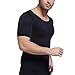 HOTER SLIM Mens Slimming Body Shaper Shirt Tummy Waist Abs Abdomen Slim