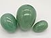 Yoni Egg Set of 3 - Green Aventurine - Predrilled, Hand Crafted, Natural Wax, 3 Sizes, 3 Weights, for Women to Strengthen Pelvic Floor Muscles and Counter Stress Adult Urinary Incontinence, By JIC Gem