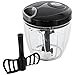 U.S. Kitchen Supply 4 Cup Instant Chopper Food Processor with Chopping & Mixing Blades - Slice, Mince, Chop or Blend Vegetables, Fruit, Nuts, Herbs, Onions and Salsas