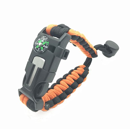 Adjustable-Survival-Bracelets-pack-of-4-Paracord-Compass-Fire-Starter-Loud-Whistle-Emergency-Knife-Hiking-Camping-Fishing-Hunting-Gear-2-colors