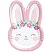 Bunny Themed 16 Shaped Party Plates and 15 Lunch Napkins and Recipe by Grandma Olive