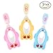 Baby Toothbrush, Tinabless Toothbrush Set for Infant,Toddlers and Kids, Soft Bristles BPA-Free Training Teether (3 Pack)