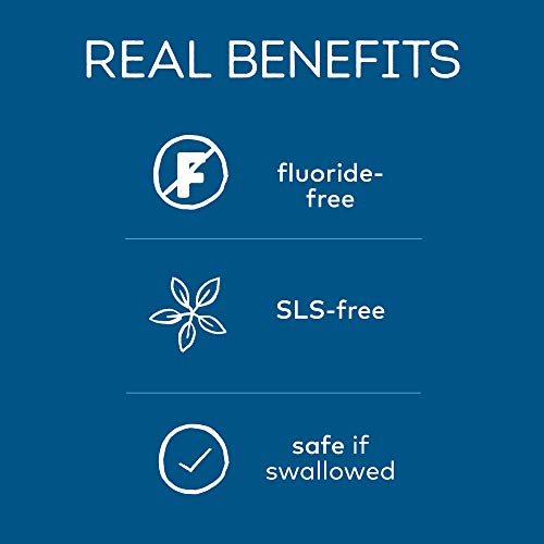 Tom's of Maine Toddlers Fluoride-Free Natural Toothpaste in Gel, Mild Fruit, 1.75 Ounce, 3 Count
