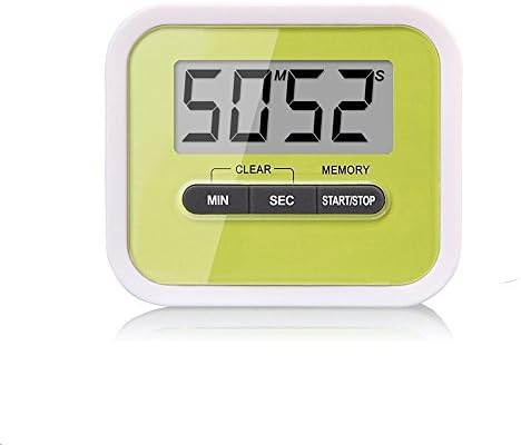 Electronic Timer/Kitchen Cooking Timer/Countdown Timer,Clock Timer,Loud Alarm,The Ferromagnetic Liner Holder Hook,Green (1)
