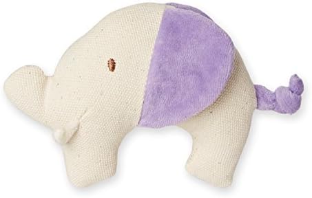 My Natural Canvas Knit Teether, Purple Elephant