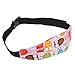 Baby Kids Car Seat Neck Relief Head Support Band with Adjustable Belt - Pink Owl