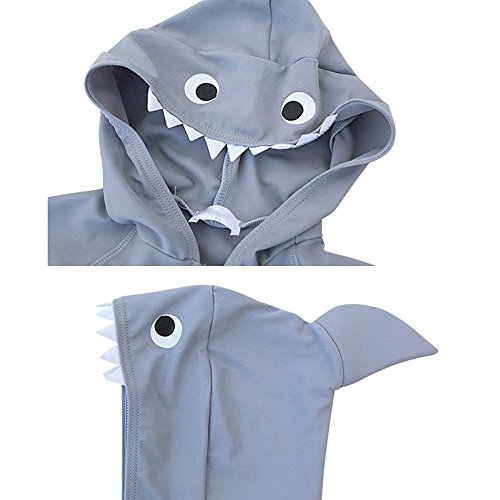 Collager Toddler Baby Boys Girls One-Pieces Cute Rash Guard Long Sleeve Swimsuit Sun Protection Bathing Suit