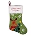 Christmas Stockings for Women Men Adults Kids Girls Boys Cute Embroidered Stockings for Hanging Featuring Santa Snowman Reindeer Snowflakes Red and Green Design for Holiday Decorations Fireplace