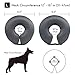 MIDOG Inflatable Dog Neck Donut Collar Alternative After Surgery, Soft Protective Recovery Cone for Small Medium Large Dogs and Cats Puppies - Alternative E Collar (Gray, L)
