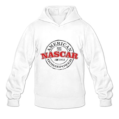Men's NASCAR Symbol Logo Hoodie White