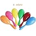 alia-Asia Trad 36 Pieces Neon Maracas Shakers Mini Noisemaker Bulk Colorful Noise Maker with for Mexican Fiesta Party Favors Classroom Musical Instrument, 4 Inch, 6 Color