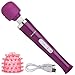 Extremly Powerful Wand Massager by Goodies 4 Love, Unisex, Free eBook and Soft Molded Attachment for Stress Relief, Wireless and Therapeutic, Rechargeable and Cordless