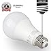 TORCHSTAR LED Dimmable 100W Equivalent A21 Bulb, Energy Star, UL-Listed, E26 Medium Base, 1600lm, 5000K Daylight, Omni-Directional LED Light Bulb for General Lighting, Pack of 2
