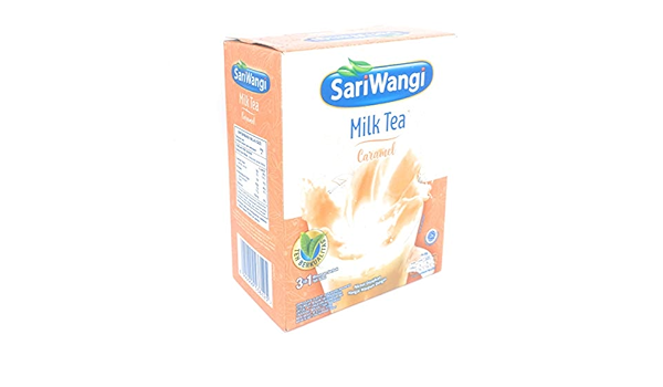 Amazon Com Sariwangi Milk Tea With Caramel Flavor 4 Ct 92 Gram Pack Of 2 Grocery Gourmet Food