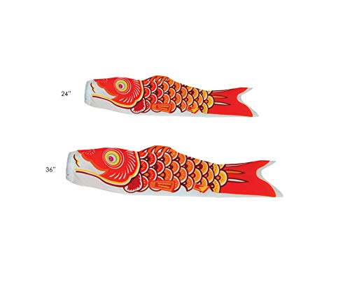 In the Breeze Koi Fish Windsock, 36-Inch, Orange/Yellow