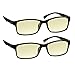 BlackComputer Reading Glasses 1.00 _ Protect Your Eyes Against Eye Strain, Fatigue and Dry Eyes from Digital Gear with Anti Blue Light, Anti UV, Anti Glare, and are Anti Reflective,pack of 2