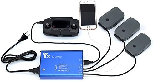 5 in 1 Rapid Battery Charger Smart Multi Battery Intelligent Charging Hub for DJI Mavic Pro