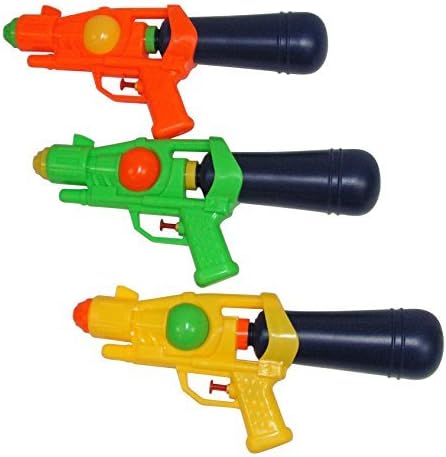 3 Pack 12" Water Shooter / Squirt Gun, Soaker, Blaster