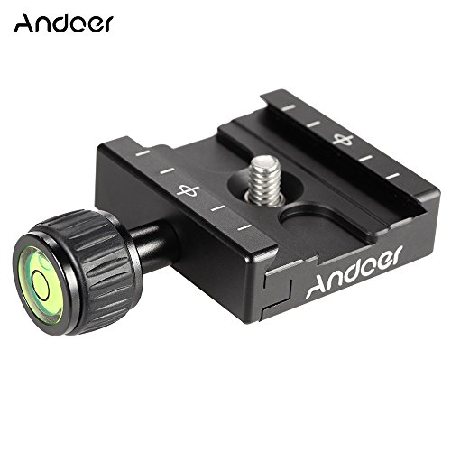 Adapter Plate Square Clamp with Gradienter for Tripod Ball Head Arca Swiss RRS Wimberley for Quick Release Plate