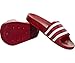 adidas Originals Men's Adilette Slide Sandal,Scarlet/White/Scarlet,9 M US