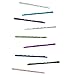 LUX ACCESSORIES 60 PC Glitter Sparkle Bobby Pin Hair Multi Color Pink Blue White Green Clip Set