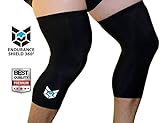 Knee Compression Sleeves (2 pcs) - Ultra Lightweight Knee Sleeves for Running, Hiking, Basketball, Working Out & All Types Of Outdoor Activities - Protects Patella - Improves Circulation - Endurance Shield 360® - 100% Money Back Guaranteed!