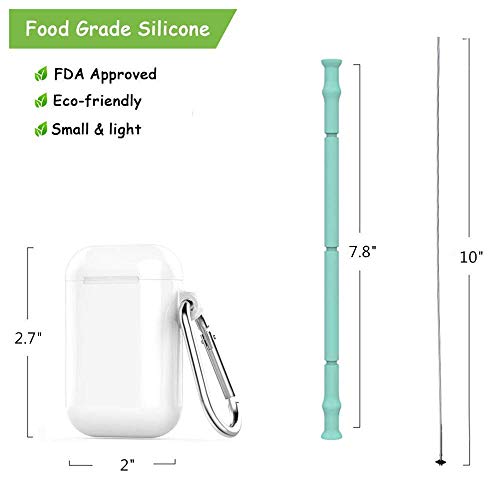Silicone Reusable Straw, Portable Collapsible Straw, Drinking Straw for Party, Travel (pack 1) - //coolthings.us