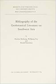 Bibliography Of The Geobotanical Literature On Southwest - 