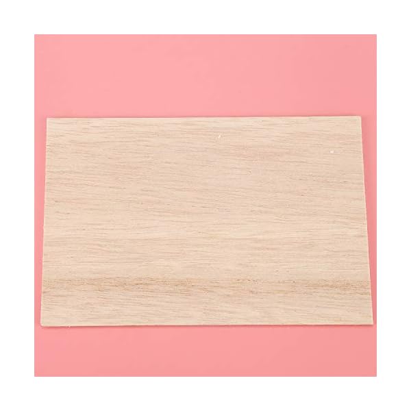 Rfvtgb 10 Stücke Balsaholz Bl？tter Holzplatte 150 x 100 x 2mm für Haus Schiff Handwerk Modell DIY – Bild 5