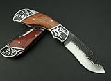 Western Cowboy Survival Aluminium + Rosewood Handle Pocket Folding Knife Collectible Best Buy