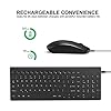 JOYACCESS-Wireless-Keyboard-Mouse-24G-Rechargeable-Slim-Keyboard-and-Mouse-with-Number-Pad-Ergonomic-Keyboard-for-Windows-PCSmart-TVLaptopApple-Mac-QWERTY-UK-Layout-Black Rechargeable Wireless Keyboard and Mouse, J JOYACCESS Full Size Ultra Thin Wireless Keyboard and Mouse, 2400 DPI Quiet…