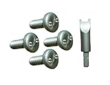 Plate Keeper License Plate and Frame Security Screws for BMW Vehicles, 16mm